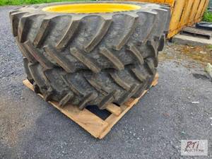 lot 294 image: (2) BKT 48080R46 rear wheels.&nbsp...