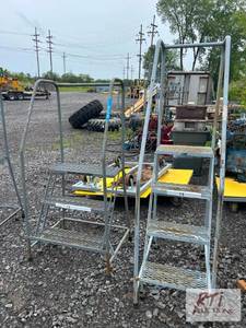 lot 332 image: Set of shop ladders. Item is locate...