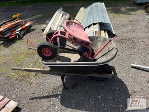 lot 342 image: Wheelbarrow and garden dolly.&nbsp...