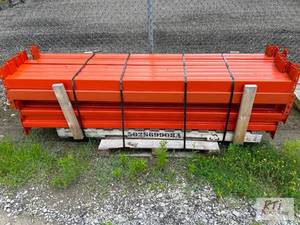 lot 356 image: (32) Pieces of pallet racking. 8ft ...