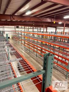 lot 396 image: 50ft long span of pallet racking. I...