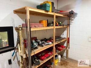 lot 409 image: Complete contents of shelving. Hand...