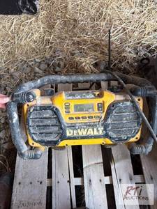 lot 417 image: Dewalt job site radio.&nbspItem is...