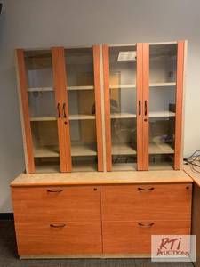 lot 448 image: Large cabinet. Conference table. (2...