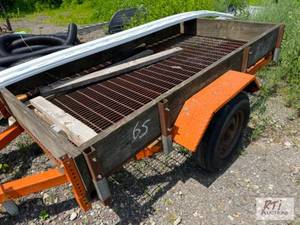 lot 66 image: 9FT Utility trailer. Bill of sale o...