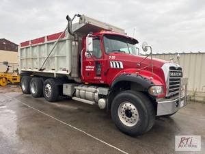 lot 73 image: 2007 MACK TA dump truck with lift ...