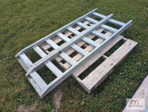 lot 487 image: Pair of 6ft galvanized ramps. Item ...