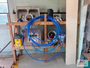 lot 502 image: Shelving with all contents included...