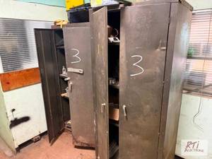 lot 519 image: Two storage shelves with all conten...