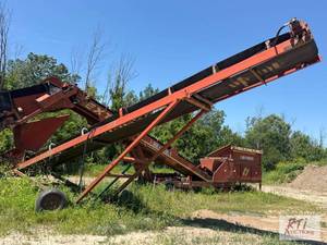 lot 9 image: Extec 40ft hydraulic rotary conveyo...