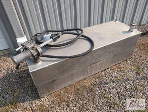 lot 66 image: 100 gallon aluminum pickup fuel tan...