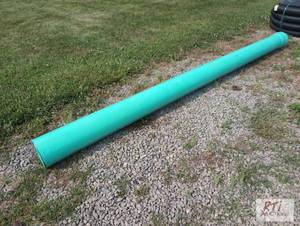lot 75 image: 8-inch plastic pipe, 12 feet long -...
