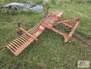 lot 86 image: 3pt stone rake with guide wheels...