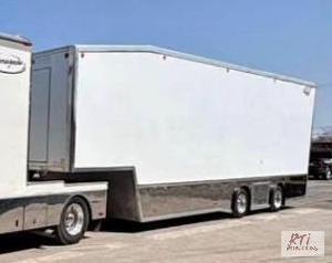 lot 36 image: 2008 5150 lift gate stacker trailer...