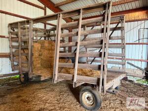 lot 101 image: Hay Wagon. Solid deck and undercarr...
