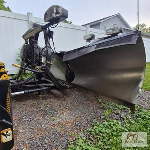 lot 114 image: Fisher stainless steel V plow. Item...