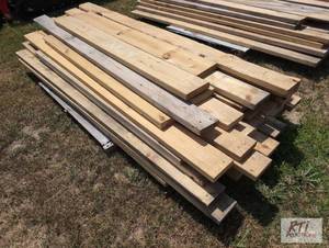 lot 147 image: Pile of mixed 2in lumber. Item is l...