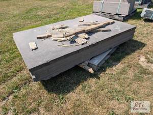 lot 151 image: Pallet of 5 large landscape slabs. ...