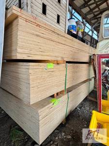 lot 155 image: 45 Sheets of 1IN Thick 4 X 8 Plywoo...