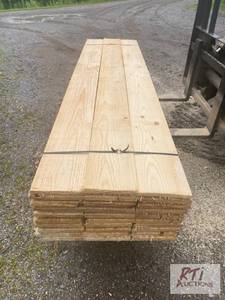 lot 157 image: 30X 34IN X 8IN X 8FT Spruce paneli...