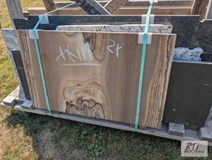 lot 159 image: 2X Pallet of remnant outdoor stone ...