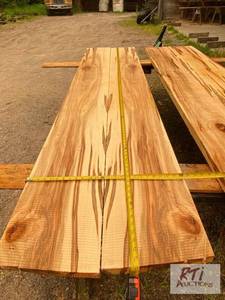 lot 160 image: 2x Live Edge Maple Bar top. 112IN...
