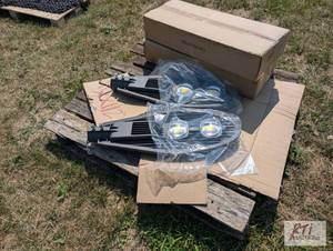 lot 169 image: 4X 100 watt LED street lights. Item...