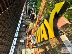 lot 182 image: Subway Restaurant Sign 18IN Tall X ...