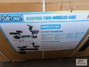 lot 53 image: Future E48 electric moped with fron...