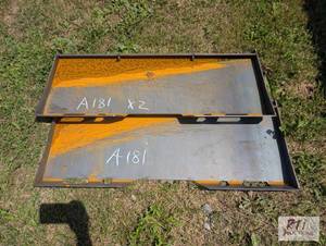 lot 77 image: 2X Attachment mounting plate. MDI ...