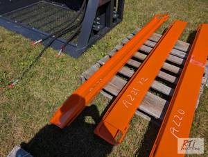 lot 79 image: 2X Pairs of fork extensions, 76in a...