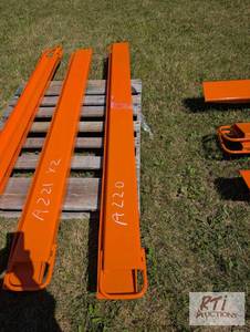 lot 154 image: Pair of 82in fork extensions. MDI ...