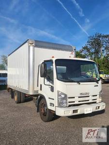 lot 56 image: 2015 Isuzu NPR 16ft box truck. VIN...