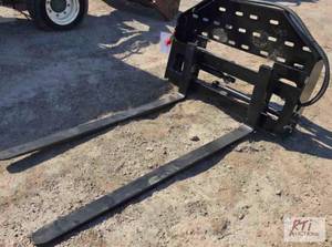 lot 164 image: NEW 60 inch hydraulic skid steer pa...