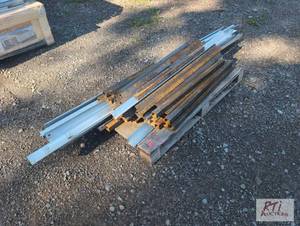 lot 207 image: Pallet of angle and boxed iron, mix...