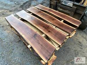 lot 209 image: 48 Live Edge Mixed Spicies Craft Bo...