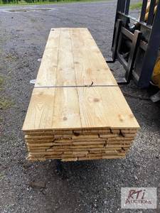 lot 215 image: 160SQFT of fresh cut spruce panelin...