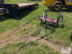 lot 240 image: Metal horse drawn cart needing repa...