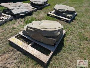 lot 261 image: (2) Pallets of large natural landsc...