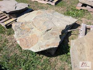 lot 264 image: Large flat landscape boulder, appro...