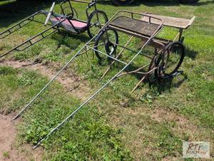 lot 271 image: (2) Horse drawn carts needing repai...