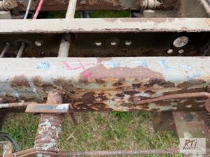 Trailer frame with tandem axles....
