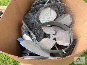 lot 51 image: Crate of fan parts...