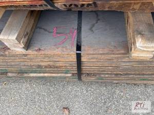 lot 54 image: (2) Piles of mixed-size 1-inch plyw...