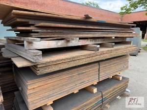 lot 55 image: (2) small piles of mixed 1-inch ply...
