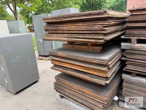 lot 56 image: Complete stake of 1-inch plywood&nb...
