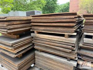 lot 57 image: Complete stake of 1-inch plywood. &...
