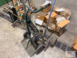 lot 202 image: (2) small torch carts...