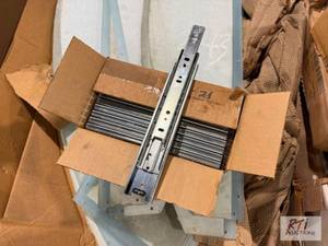 lot 243 image: Plexiglass parts and drawer hinges....