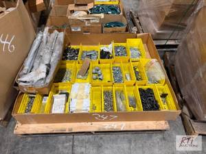 lot 247 image: Hardware bins and supplies...